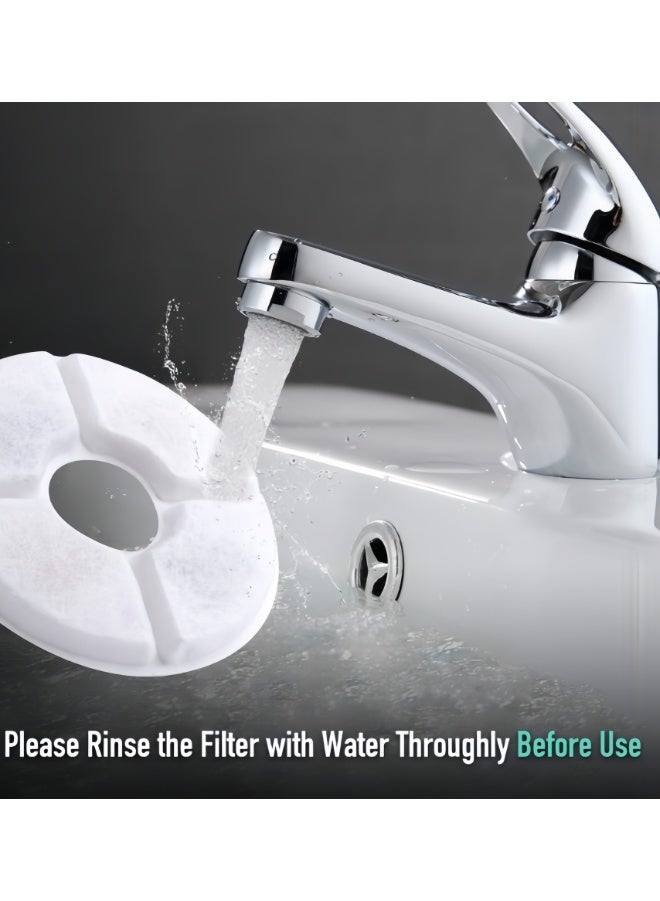 10 عبوات من المرشحات لنوافير المياه للقطط، ومرشحات بديلة لنافورة الحيوانات الأليفة مع الراتنج والكربون النشط لنافورة الشرب لموزع مياه الزهور الأوتوماتيكي - Image 5